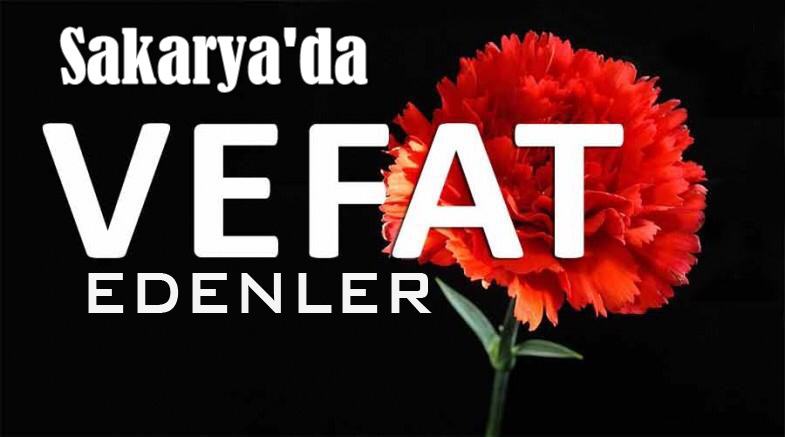 Sakarya’da bugün vefat edenler