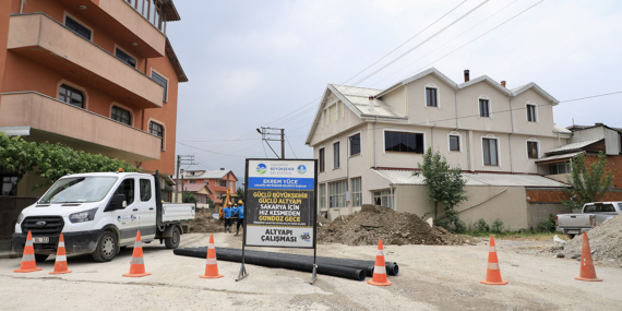 Akyazı’da 6 mahalleye 8 kilometrelik yeni hat