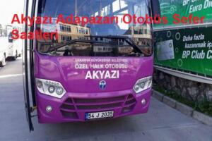 Akyazı Adapazarı Otobüs Sefer Saatleri