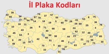 Araçların İl Plaka Numaraları – Plaka Kodları