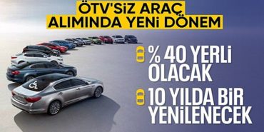 Engelli araçlarına uygulanan ÖTV istisnası için %40 yerlilik şartı getirildi